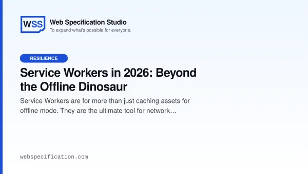 Service Workers in 2026: Beyond the Offline Dinosaur